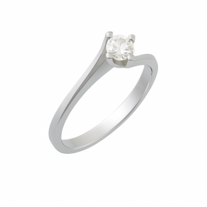 Δαχτυλιδι Μονοπετρο με Διαμαντι 0,22 Ct , F , VS1 DK0434